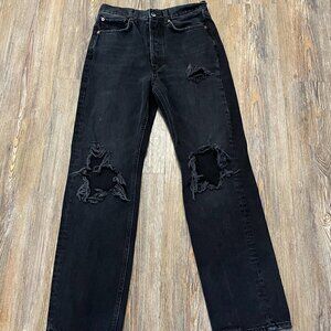 BDG Distressed Jeans - Women Size 27x 29 - Relaxed Fit, Straight Leg
